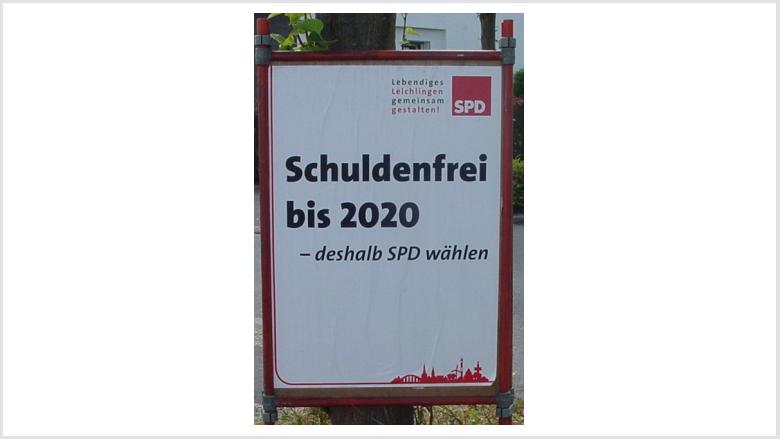 2009 dann die Anküdigung von Schuldenfreiheit